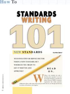 HowTo  STANDARDS WRITING  NEW STANDARDS