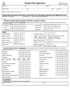 Idaho Sample Plate Application   -  ITD 3684