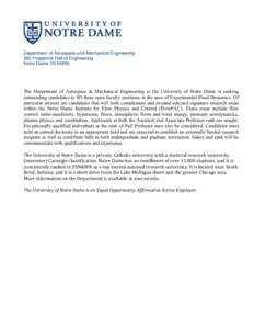 University of Notre Dame / Indiana / Aerodynamics / Gretar Tryggvason / Peter D. Easton / St. Joseph County /  Indiana / Geography of Indiana / Notre Dame /  Indiana