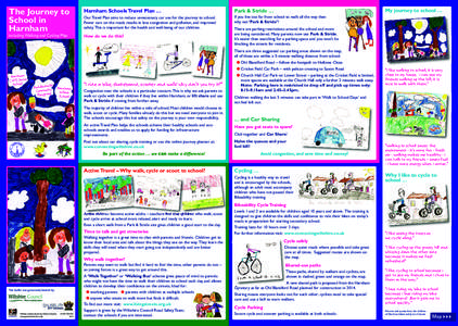 The Journey to School in Harnham including Walking and Cycling Map  Harnham Schools Travel Plan ...