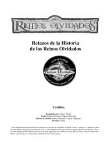 Historia de los Reinos Olvidados