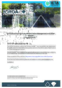Auditing / Audit / International Carbon Reduction and Offset Alliance / Assurance services