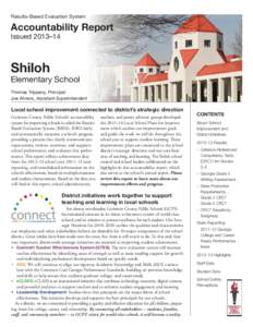 Results-Based Evaluation System  Accountability Report Issued 2013–14  Shiloh