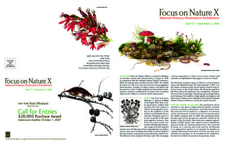 Focus on Nature X  mali moir, spear lilly Natural History Illustration Exhibition