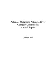 Arkansas-Oklahoma Arkansas River Compact Commission Annual Report