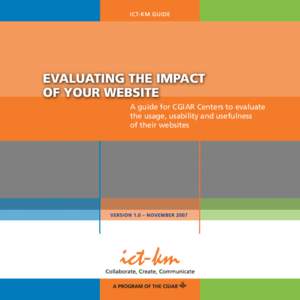 A guide for CGIAR Centers to evaluate the usage, usability and usefulness of their websites YPARD