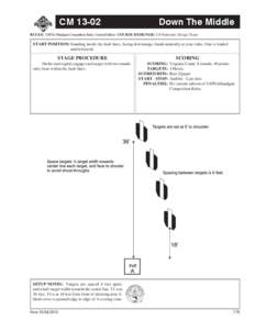 CM[removed]Down The Middle RULES: USPSA Handgun Competition Rules, Current Edition COURSE DESIGNER: US Nationals Design Team