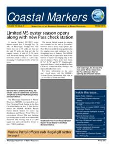 Coastal Markers Volume 16, Issue 3 Newsletter  of the