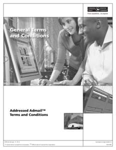 General Terms and Conditions Addressed Admail™ Terms and Conditions