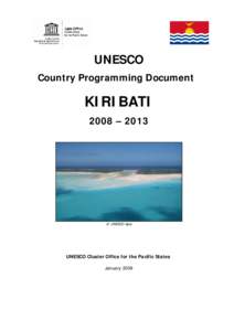 UNESCO country programming document: Kiribati, [removed]; 2009