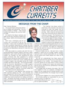 Official Quarterly Publication of the Crossville-Cumberland County Chamber of Commerce • 34 S. Main St. • Crossville, TN 38555 • [removed] • Fax[removed] • Jan 2008 • Volume 26 • Number 1  MESSAGE FR