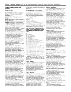 [removed]Federal Register / Vol. 70, No[removed]Wednesday, August 31, [removed]Rules and Regulations Circular A–87 as revised by the May 10, 2004 notice.