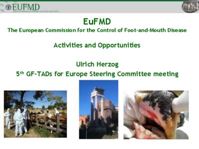 EuFMD The European Commission for the Control of Foot-and-Mouth Disease Activities and Opportunities Ulrich Herzog 5th GF-TADs for Europe Steering Committee meeting
