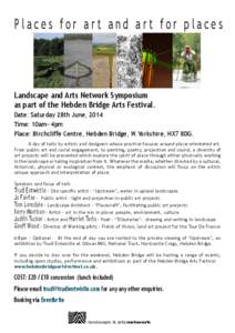 Land art / Hebden Bridge / Public art / Hebden /  North Yorkshire / Site-specific art / Visual arts / Contemporary art / Installation art