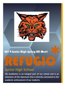 * REFUGIO 2014 Junior High Spring UIL Meet  Junior High School