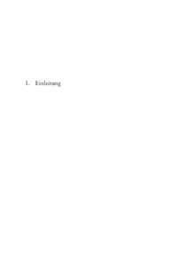 I. Einleitung  Gedanken zum Liechtenstein-Institut Guido Meier  «Mon père, en m’embrassant, fut saisi d’un tressaillement, que je crois