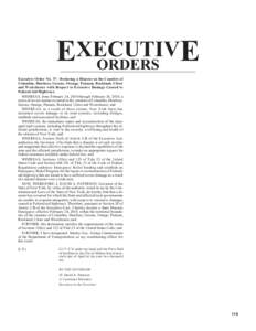 EXECUTIV E ORDERS Executive Order No. 37: Declaring a Disaster in the Counties of Columbia, Dutchess, Greene, Orange, Putnam, Rockland, Ulster and Westchester with Respect to Extensive Damage Caused to