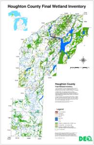 Houghton County Final Wetland Inventory R33W R32W  Otter Lake Tapiola