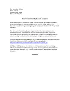 Microsoft Word - Bancroft Community Guide.docx