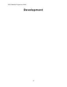 OECD Statistical Programme of Work  Development 17