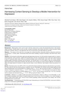 JOURNAL OF MEDICAL INTERNET RESEARCH  Burns et al Original Paper