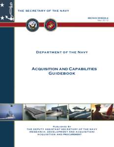 T HE S E C R E TA RY O F T H E N AV Y SECNAV M[removed]May 2012 Department of the Navy