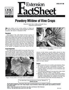 FactSheet Extension HYG[removed]Plant Pathology, 2021 Coffey Road, Columbus, OH[removed]