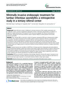 Bacterial diseases / Infectious diseases / Pain / Spondylitis / Spinal disc herniation / Epidural / Discectomy / Discitis / Abscess / Medicine / Vertebral column / Neurosurgery