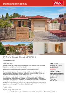 eldersgungahlin.com.au  73 Freda Bennett Circuit, NICHOLLS Home sweet home! Home sweet home !