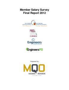 Member Salary Survey Final Report 2012 Prepared by:  TABLE OF CONTENTS
