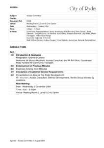 Microsoft Word - Agenda 7 Oct 09.doc