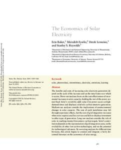 Photovoltaics / Alternative energy / Energy conversion / Renewable energy / Photovoltaic system / Solar power / Solar panel / Cost of electricity by source / Energy development / Sustainable energy / Solar energy / Feed-in tariff