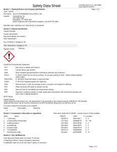 Safety Data Sheet  Complies with EC noIssue Date:Page 1 of 4