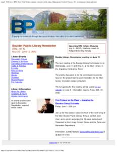 email : Webview : BPL Now: First Fridays summer concerts on the plaza, Shakespeare Festival Classics 101, recommended read and more