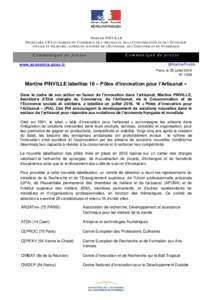 M ARTINE PINVILLE S ECRETAIRE D ’E TAT CHARGEE DU C OMMERCE , DE L’ARTISANAT, DE LA C ONSOMMATION ET DE L’E CONOMIE SOCIALE ET SOLIDAIRE , AUPRES DU MINISTRE DE L’E CONOMIE , DE L’I NDUSTRIE ET DU N UMERIQUE C 