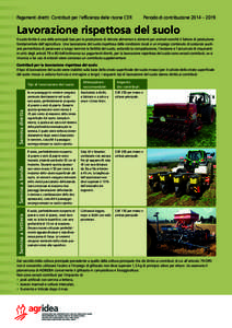 Pagamenti diretti: Contributi per l’efficienza delle risorse CER  Periodo di contribuzione 2014 – 2019 Lavorazione rispettosa del suolo Il suolo fertile è una delle principali basi per la produzione di derrate alim