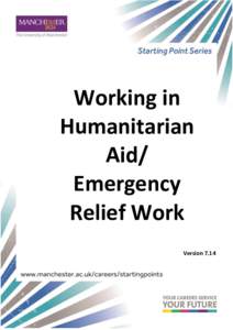 Working in Humanitarian Aid/ Emergency Relief Work Version 7.14