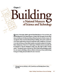 Chapter 2 - Building a National Museum of Science and Technology