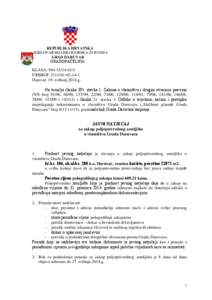 REPUBLIKA HRVATSKA BJELOVARSKO BILOGORSKA ŽUPANIJA GRAD DARUVAR GRADONAČELNIK  KLASA: [removed]