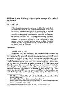 William Schaw Lindsay: righting the wrongs of a radical