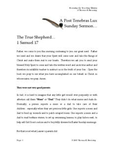 Microsoft Word - The True Shepherd.doc
