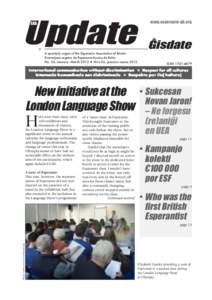 EAB  Update ✩ A quarterly organ of the Esperanto Association of Britain Kvaronjara organo de Esperanto-Asocio de Britio