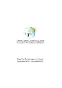 Report to the Management Board December 2011 – December 2012 C3W Management Board Annual Review[removed]Contents