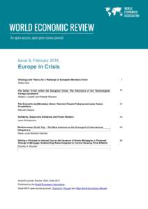 Issue 6, FebruaryEurope in Crisis Ontology and Theory for a Redesign of European Monetary Union Sheila Dow
