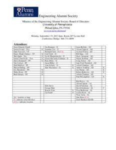 Engineering Alumni Society Minutes of the Engineering Alumni Society Board of Directors University of Pennsylvania Philadelphia, PA[removed]www.seas.upenn.edu/alumni/
