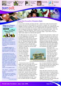 From the Executive Directors Desk - E. Gudza Ridgeview Primary THRASS report