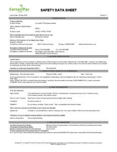 SAFETY DATA SHEET Issue Date 01-May-2015 Version 1 1. IDENTIFICATION