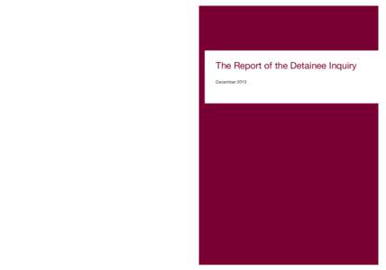 The Report of the Detainee Inquiry
