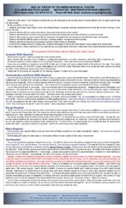 MUS 124 HISTORY OF THE AMERICAN MUSICAL THEATRE SYLLABUS AND STUDY GUIDES INSTRUCTOR: PROFESSOR STEPHANIE ARRIGOTTI Office Hours Cedar 113 M-TH 4-5:15 Phone[removed]Email [removed] 	 Welcome to the cla