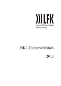 Microsoft Word - NKL-Foerderrichtlinien-2013.doc